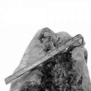 Krawattenschieber rhodiniert