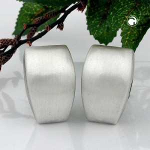 Ohrring Trapez altsilber-strich