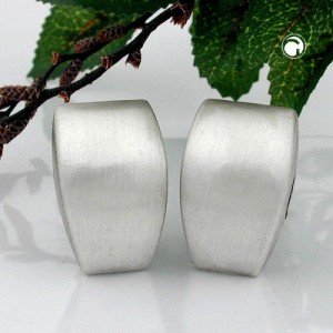 Ohrring Trapez altsilber-strich