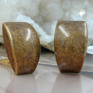 Ohrring Trapez altmessing