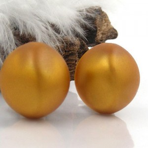 Ohrring seide-orangeton