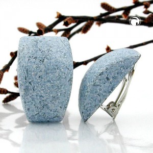 Ohrring Trapez jeansblau-hell