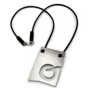 Halskette Edelstahl Buchstabe O 42cm