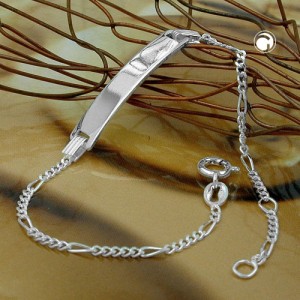 Schildband Figaro 5+1 925 Sterlingsilber