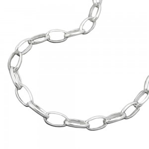 Halskette Ankerkette oval 925 Sterlingsilber 60cm