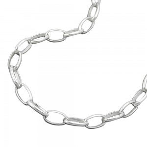 Halskette Ankerkette oval 925 Sterlingsilber 60cm