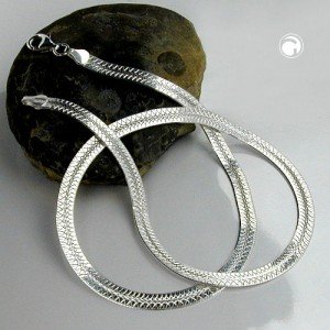 Collier Halskette Schlange flach 925 Sterlingsilber 45cm
