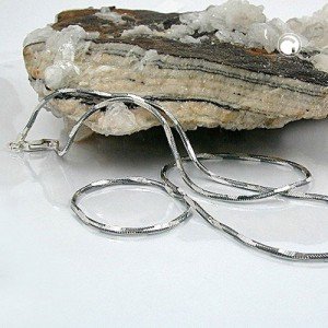 Halskette Schlange vierkant KB 925 Sterlingsilber 40cm