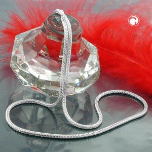 Halskette Fuchsschwanz rund 925 Sterlingsilber 60cm