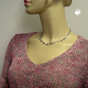 Halskette matt-glänzend 925 Sterlingsilber 43,5cm