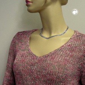 Halskette matt-glänzend 925 Sterlingsilber 43cm