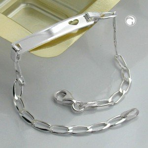 Schildband für Kinder 925 Sterlingsilber