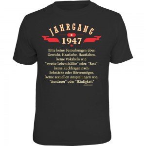 Fun T-Shirt - Jahrgang 47