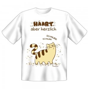 Fun T-Shirt Katze Haart aber herzlich