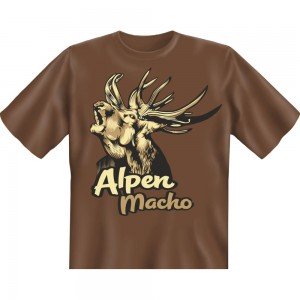 Fun T-Shirt - Alpen Macho