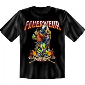 Fun T-Shirt - wir retten Leben Feuerwehr