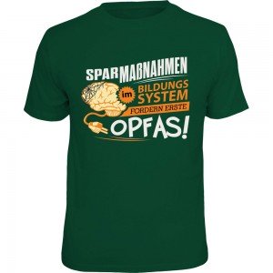 Fun T-Shirt - Sparmassnahmen
