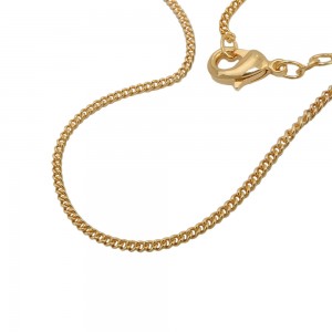 Kette Flachpanzer vergoldet AMD 50cm