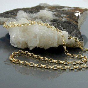 Halskette 35mm Anker (Erbs) oval Americ Double 45cm