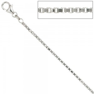 Venezianerkette 925 Silber 1,8mm 45cm Halskette Kette Silberkette Karabiner
