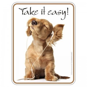 Magnetschild - Take it easy