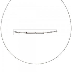 Halsreif Edelstahl 1,0mm 42cm Halskette Kette