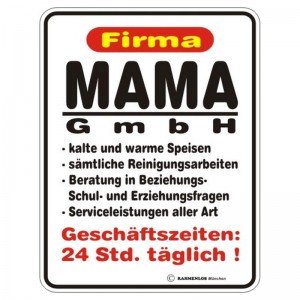 Magnetschild - Mama GmbH