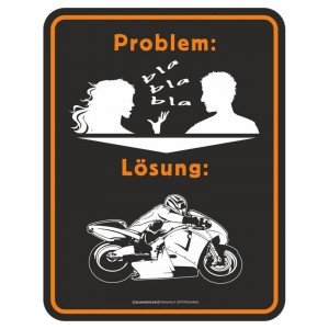 Magnetschild - Problem Lösung Biken