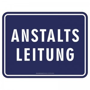Magnetschild - Anstaltsleitung