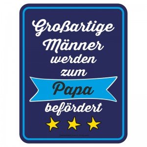 Magnetschild - Großartige Männer