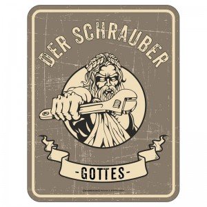 Magnetschild - Schrauber Gottes