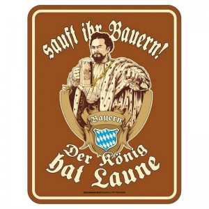 Magnetschild - Sauft ihr Bauern