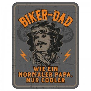 Magnetschild - Biker Dad