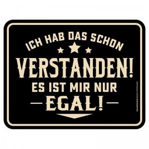 Magnetschild - verstanden