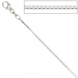 Venezianerkette 925 Silber 1,2mm 36cm Halskette Kette Silberkette Karabiner