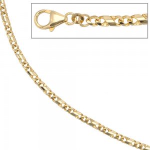Halskette Kette 333 Gelbgold massiv 45cm Goldkette Karabiner