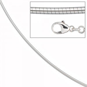 Halsreif 585 Weißgold 1,1mm 50cm Gold Kette Halskette Weißgoldhalsreif