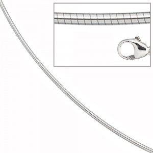 Halsreif 585 Weißgold 1,2mm 45cm Gold Kette Halskette Weißgoldhalsreif