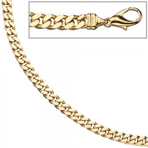 Panzerkette 585 Gelbgold massiv 5,5mm 45cm Gold Kette Halskette Goldkette