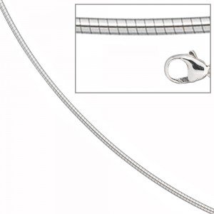 Halsreif 585 Weißgold 1,2mm 45cm Gold Kette Halskette Weißgoldhalsreif