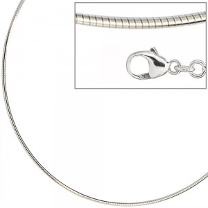 Halsreif 925 Sterling Silber 1,5mm 45cm Kette Halskette Silberhalsreif