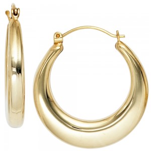Creolen 585 Gelbgold Ohrringe Goldohrringe Goldcreolen