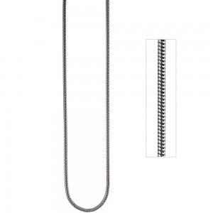 Schlangenkette 925 Silber 3,1mm 45cm Halskette Kette Silberkette Karabiner