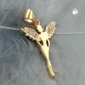 Anhänger kleine Elfe vergoldet 3 Micron