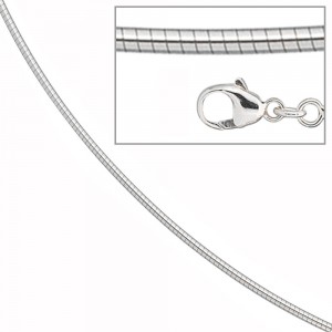 Halsreif 585 Weißgold 1,7mm 42cm Gold Kette Halskette Weißgoldhalsreif