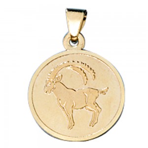 Anhänger Sternzeichen Steinbock 333 Gelbgold matt Sternzeichenanhänger
