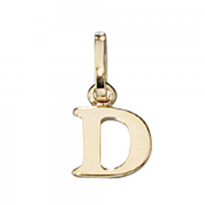 Anhänger Buchstabe D 333 Gelbgold Buchstabenanhänger