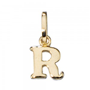 Anhänger Buchstabe R 333 Gelbgold Buchstabenanhänger