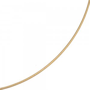 Halsreif 333 Gelbgold 1,5mm 45cm Gold Kette Halskette Goldhalsreif Karabiner