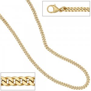Panzerarmband 333 Gelbgold massiv 21cm Gold Armband Goldarmband Karabiner